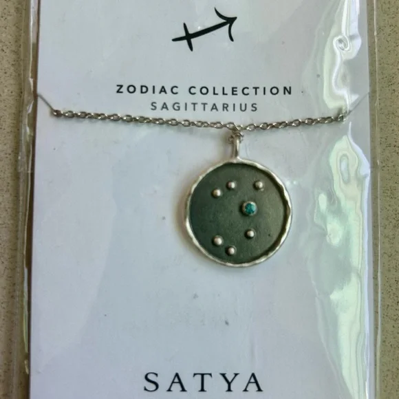 Satya Jewelry Zodiac Collection Sterling Silver Necklace. Sagittarius. - Picture 3 of 6